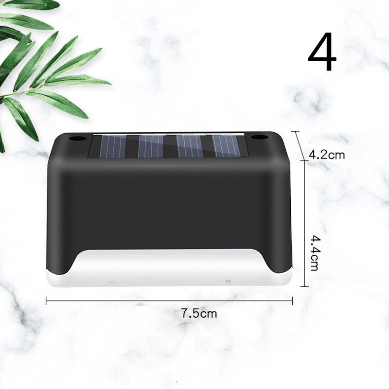 New Upgrade Waterproof LED Solar Fence Lamp Solar Deck Lights Solar Step Light Outdoor For Patio Stairs Garden Pathway Step Y