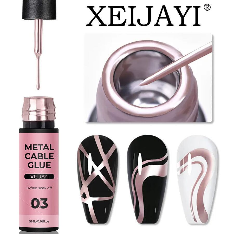 5ml Nail Metal Cable Adhesive Hoy Edge Painted - HD Wireless Product #8