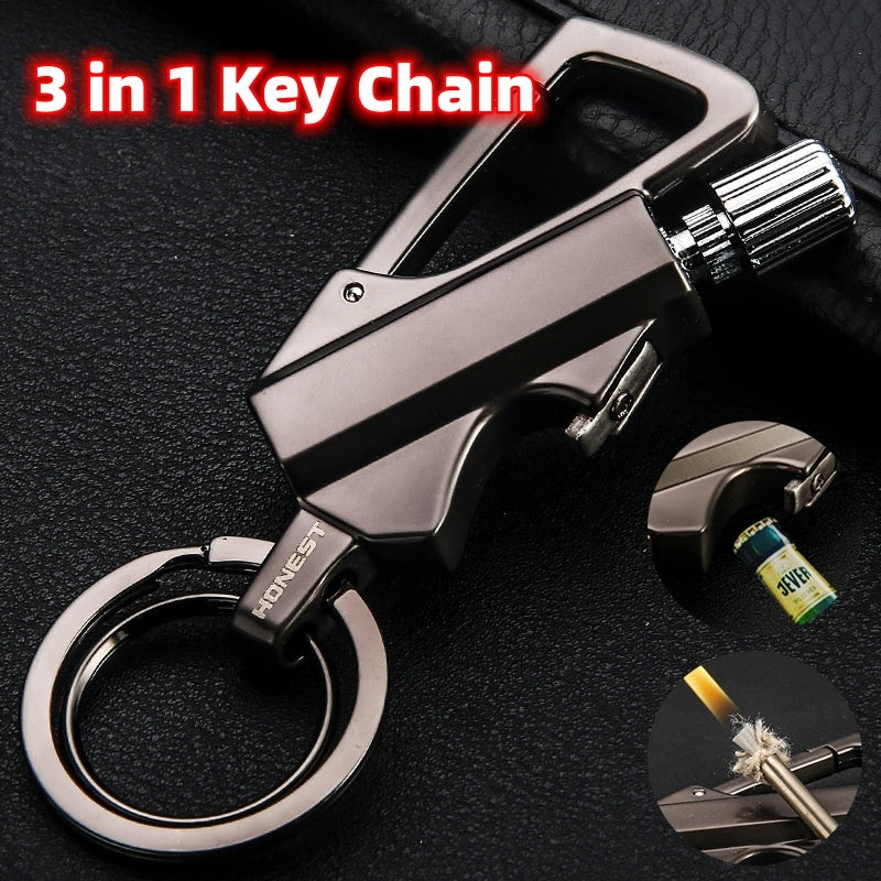 Creative Metal Keychain Lighter Wild Fire Ten Thousand Times Use Kerosene Lighters Gifts For Men abec5ffd 02ad 4a5c 97b9 f5d0