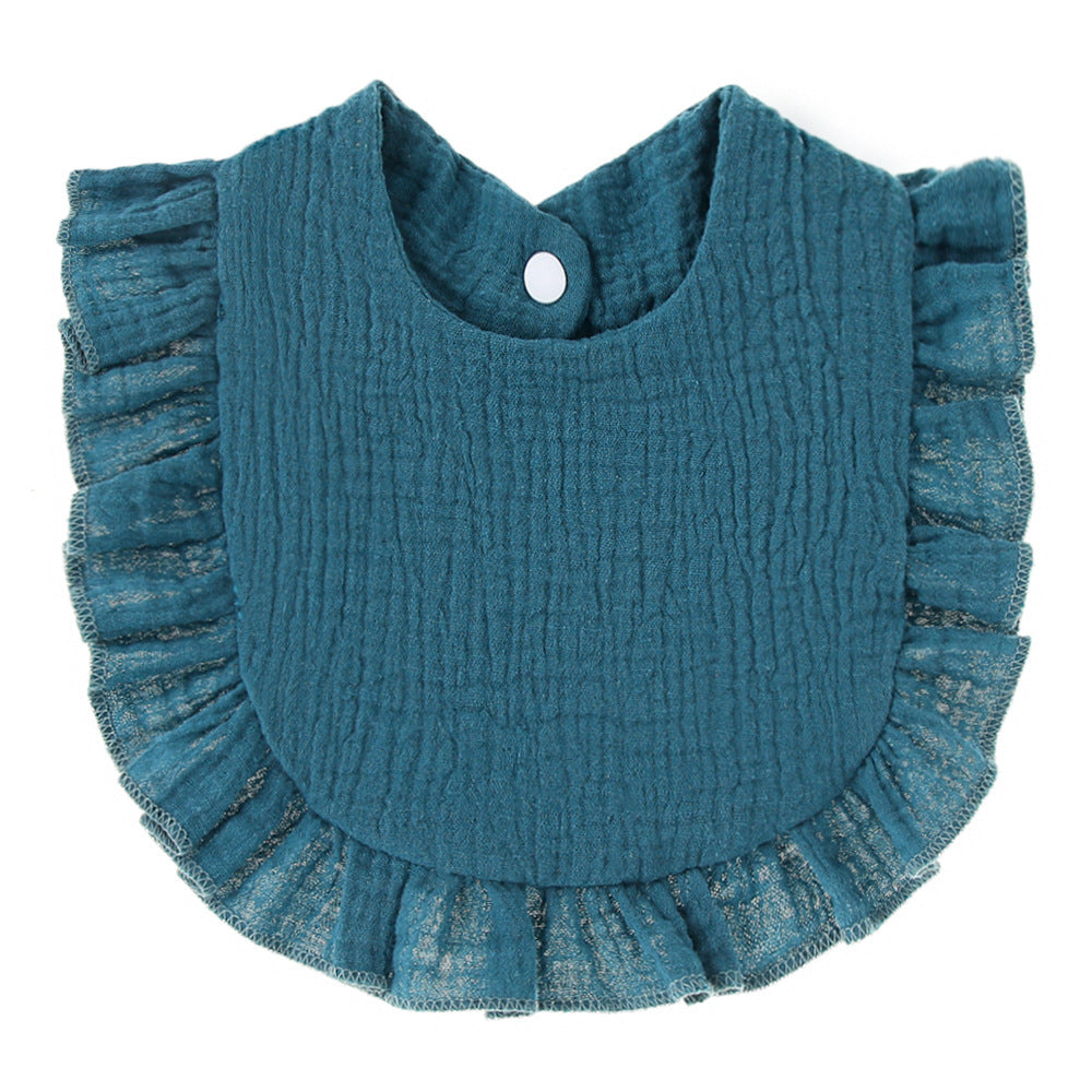 Ruffled Cotton Gauze Lace Bib Saliva Pocket abfe89b4 8eea 4f99 b4b1 e9ff4d0bb02e