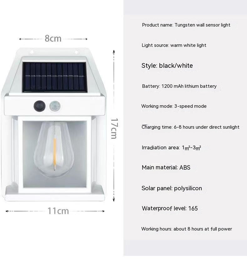 Outdoor Solar Waterproof Tungsten Induction Garden Wall Lamp ac385492 ccb9 4982 a130 6463196fffa5 trans