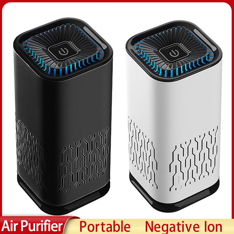 Car Air Purifier Portable Negative Ion Generator Remove Formaldehyde Dust Smoke Air Freshen Washer For Home Car acb53432 a383