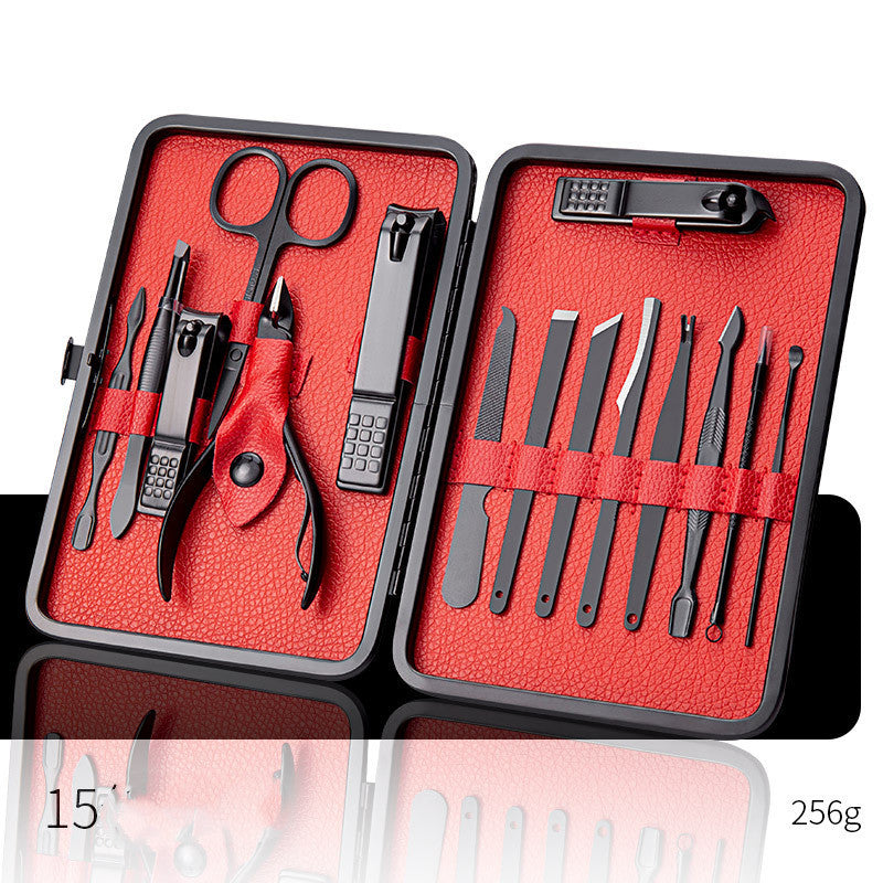Professional Scissors Nail Clippers Set Ear Spoon Dead Skin Pliers Nail Cutting Pliers Pedicure Knife Nail Groove Trimmers ac