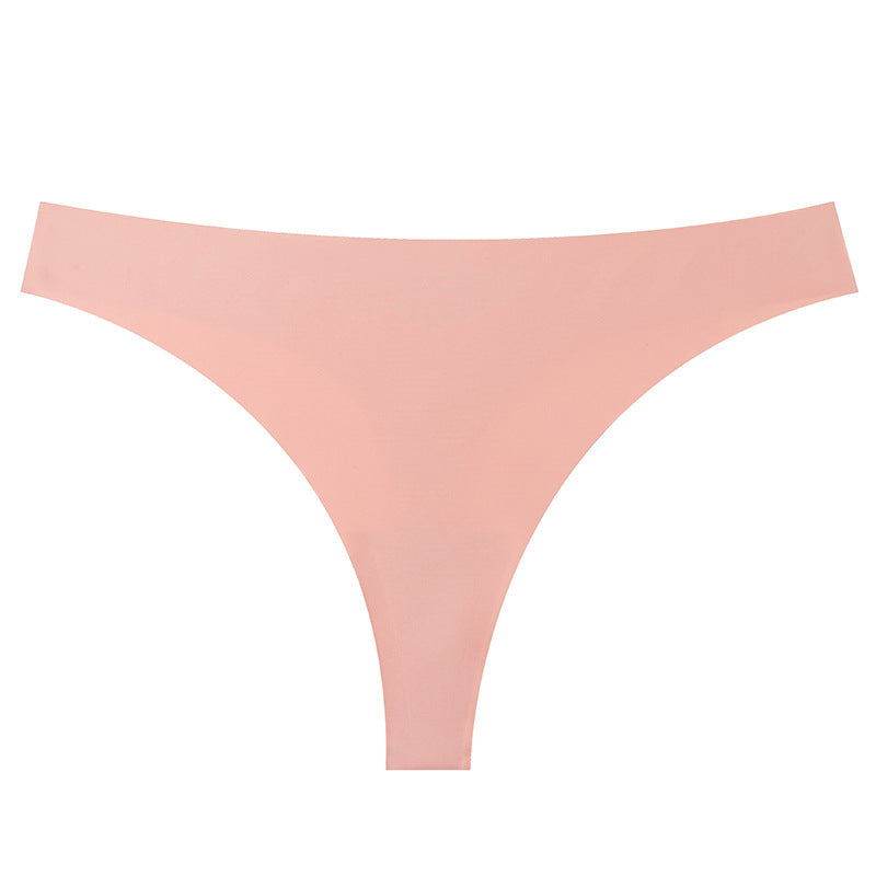 Women's Sports Seamless Thin Belt Ice Silk Low Waist Plus Size One-piece Briefs ad03ac12 9244 4393 ac53 791c7259e319