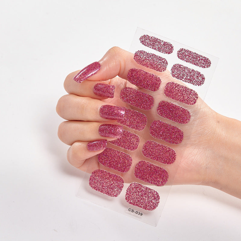 16 Small Stickers Gradient Glitter Nail Stickers - HD Wireless Product #12