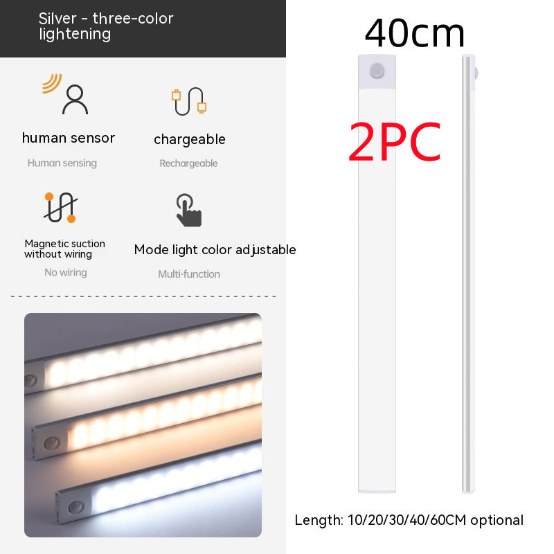 Smart Infrared Sensor Lamp Wireless Magnetic Long Cabinet Light With Rechargeable Hallway Wardrobe ad8c0563 24c8 436a a44d 45