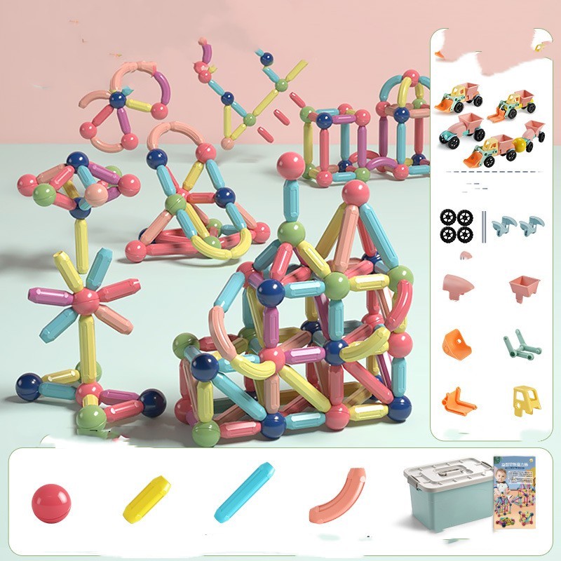 Magnetic Rod Children's Assembled Building Blocks Toys ada6009e 81be 47dc a13b 2138d0f472e5