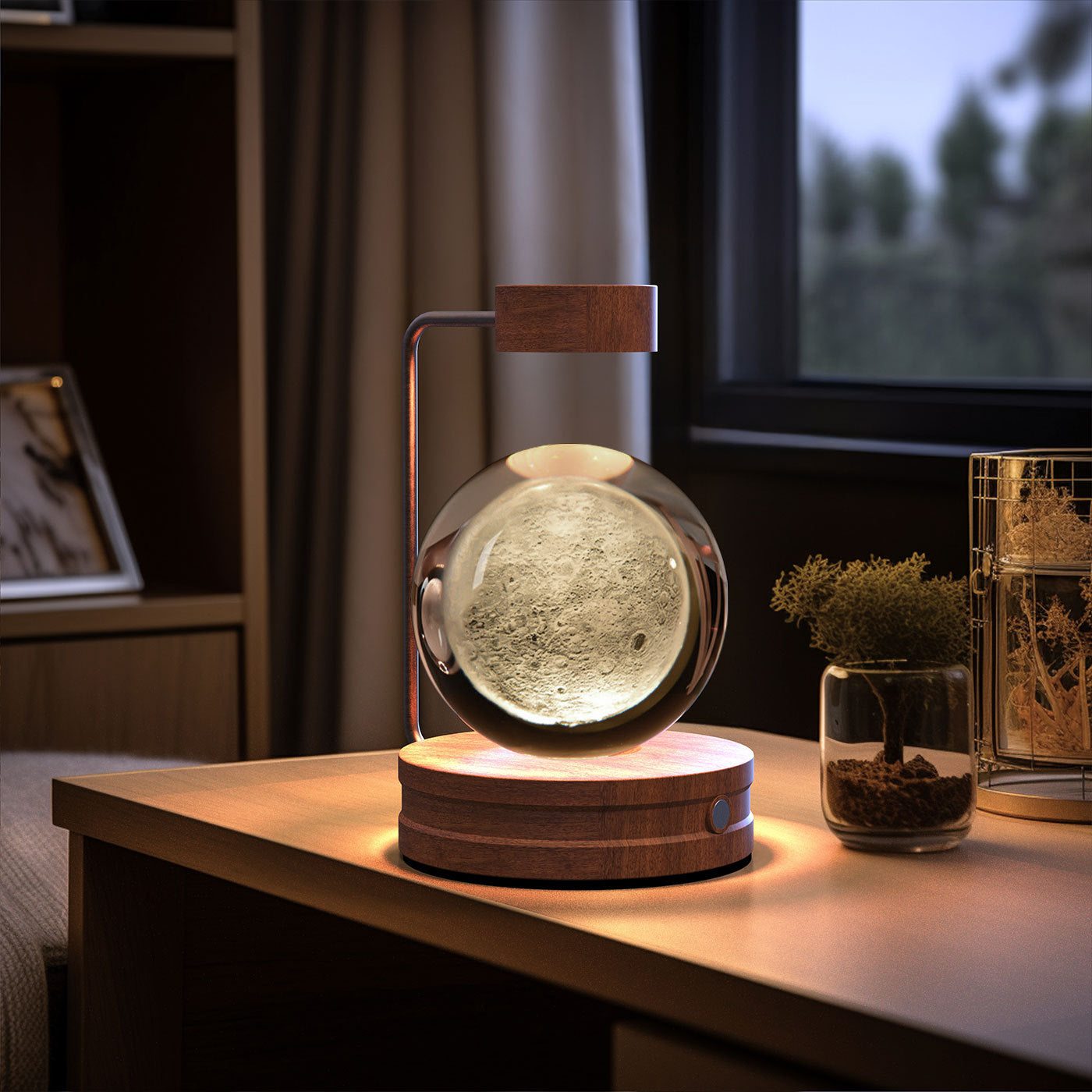 Crystal Ball Cosmic Dinosaur Indoor Night Light USB Power Warm Bedside Light Birthday Gift Night Lamp ae7d7840 cacc 445e 8004