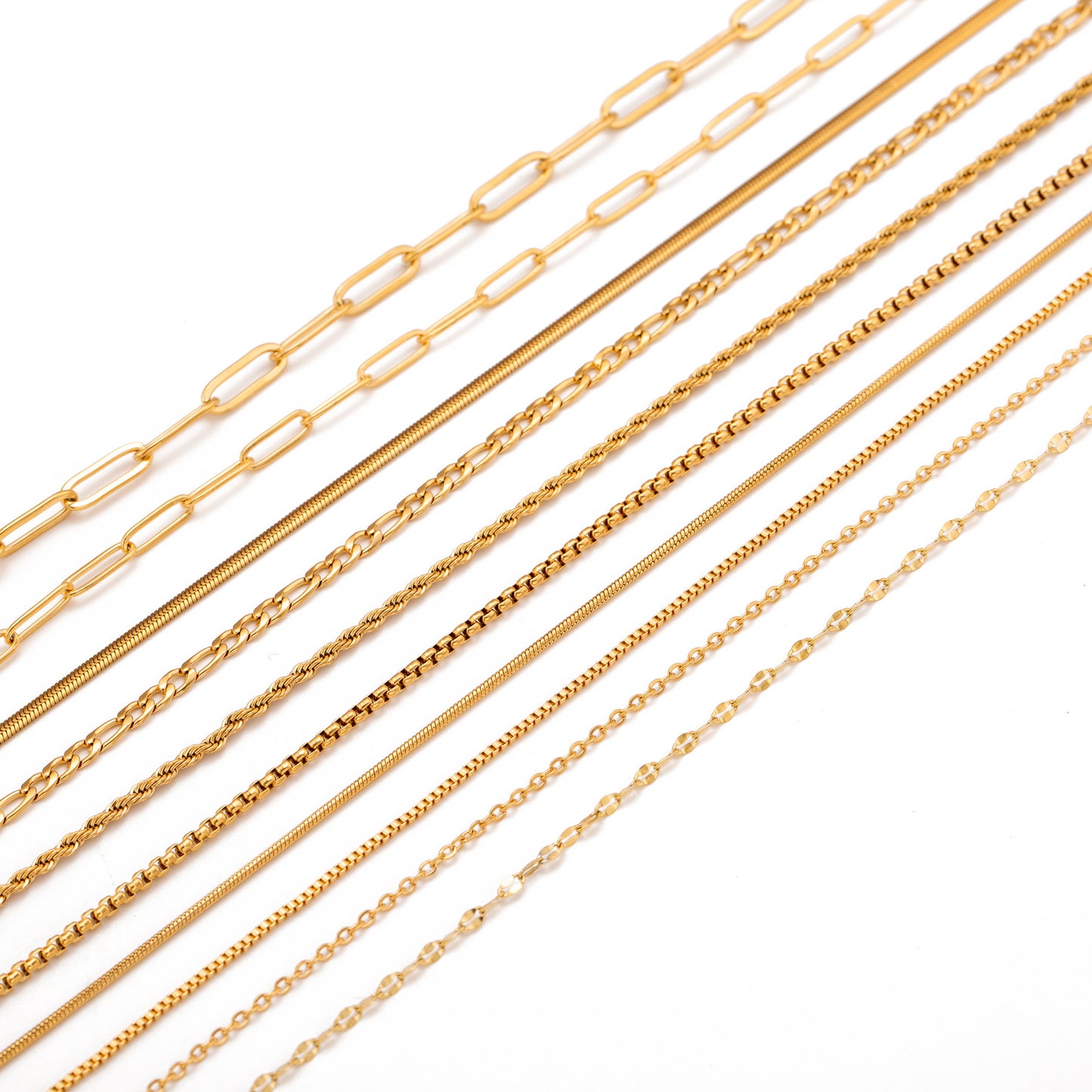 Stainless Steel Vacuum Vapor Plating 18K Gold Color Protection Lip Chain Accessories ae9bec5c 16b7 4c54 9a23 446370023bbf