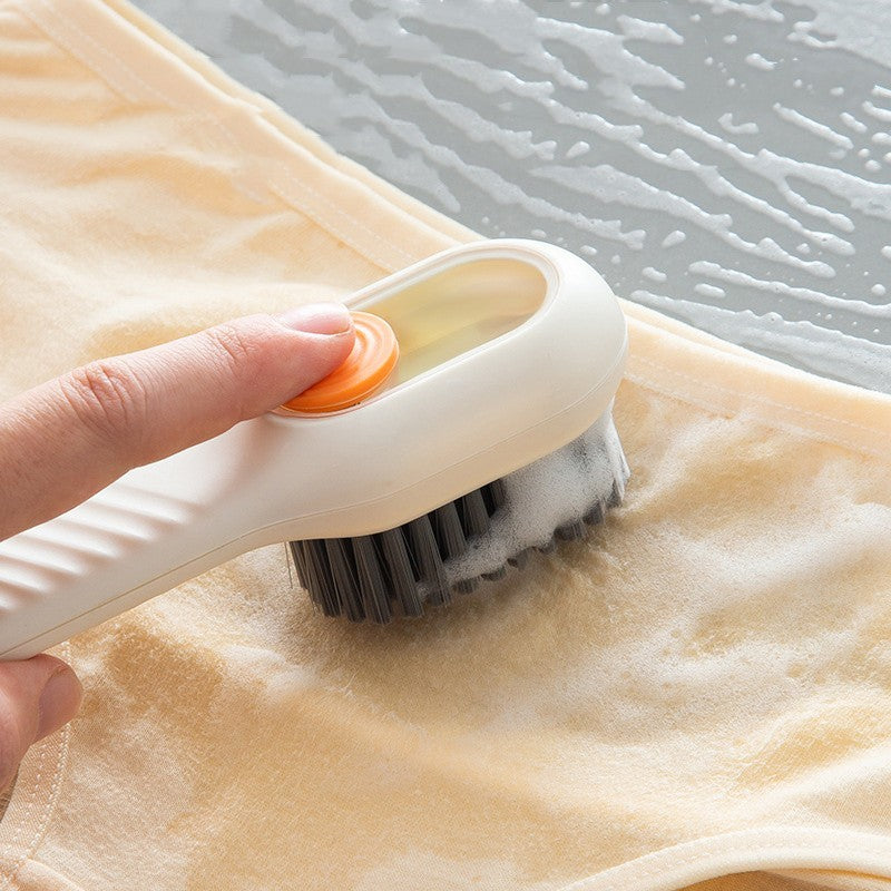 Multifunctional Soft-bristled Shoe Brush Long Handle Brush Automatic Liquid Adding Shoe Clothing Board Brush Cleaning Tool ae