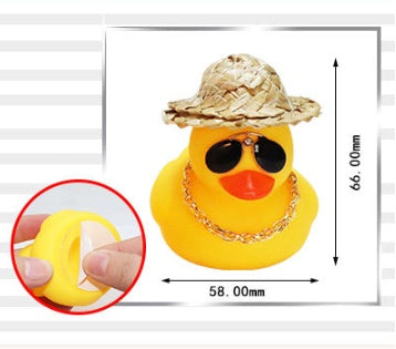 Straw Hat Yellow Duck Car Decoration af285f2f 5506 4788 8e04 0b58f52e680d