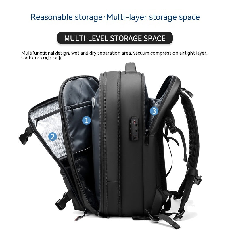 Travel Backpack Men's Business Multifunction Computer Bag Vacuum Compression Large-capacity Backpack af51029f e3a7 4d88 97a6