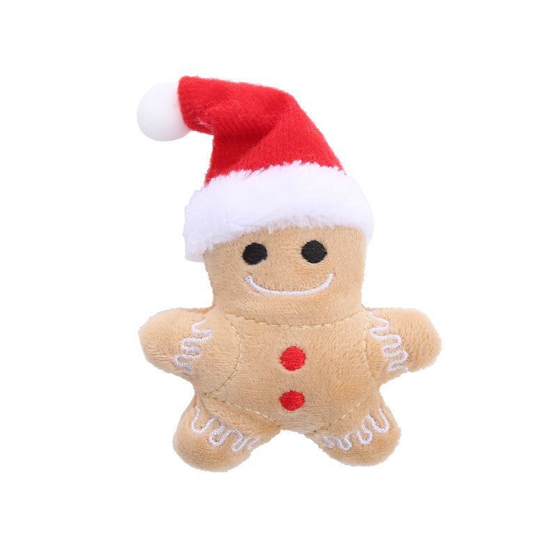 Cat Toy Christmas Hat Gingerbread Man af61ed54 eeb2 4f26 9876 50f419ce71bf