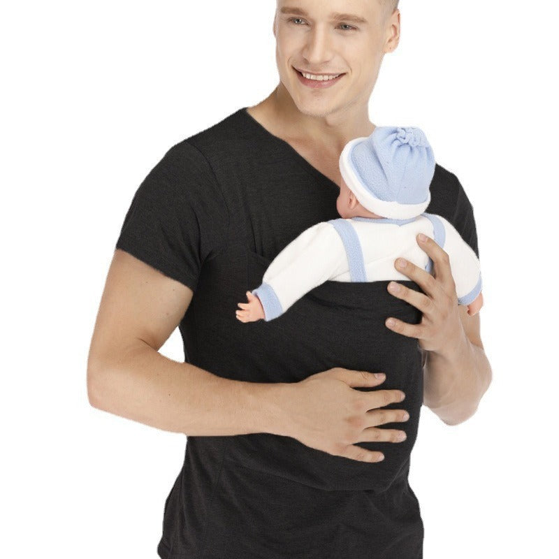 Dad Multifunctional Clothes Kangaroo Mummy Vest Long Sleeve af6daae1 02f8 4610 950d 38550f02984e