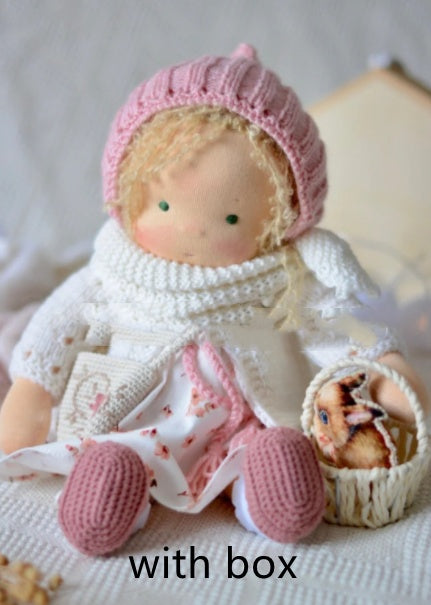 Handmade Plush Doll Golden Curly Girl Finished Product af8f648d 0711 46e2 848e 78d665b80131
