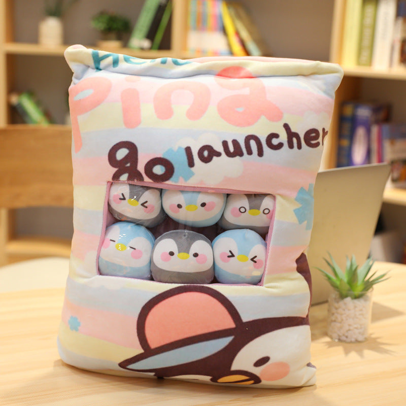A Big Bag Of Snack Doll Cute Doll Sleeping Pillow For Girl Ankle Biter Pillow - HD Wireless Product #10