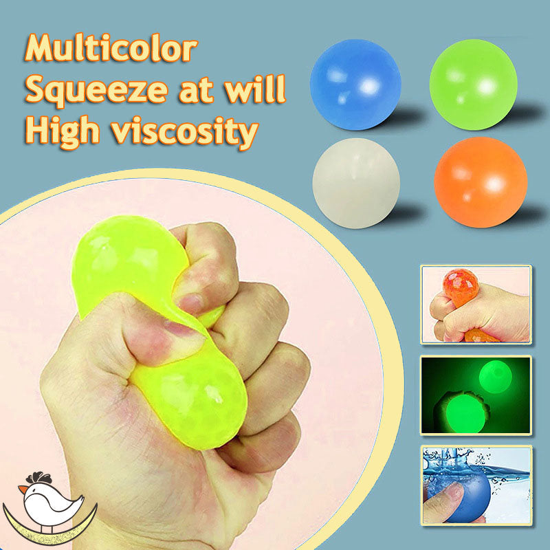 Luminous Sticky Ball Toys Sticky Wall Home Party Games Glow In The Dark Novelty Toys Decompression Squeeze Toy afd6236a 86bc