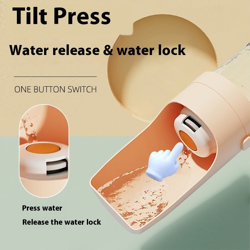 2 In 1 Travel Dog Water Bottle Pet Water Dispenser Feeder Drinking Feeder Dog Outing Water Feeder Pets Outdoor Portable Cup Pet Products - HD Wireless Product #10