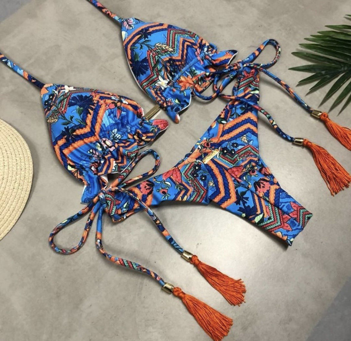 Women's Beach Split Printed Swimsuit b0260074 1a32 4374 8bc5 4ee82f9b8278 256b22e9 d5d9 4709 9770 ea27801e5499