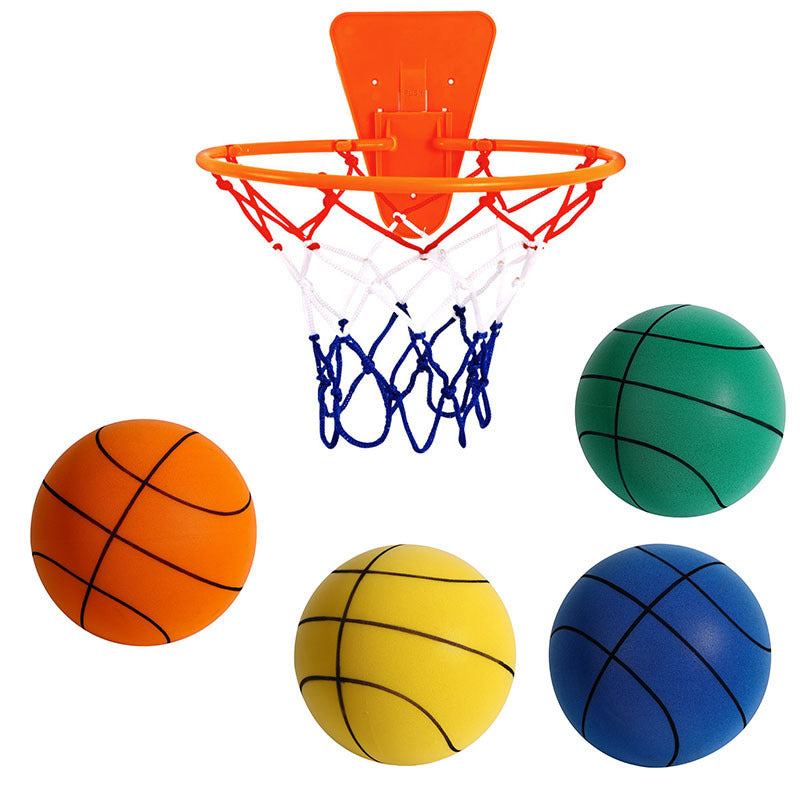 Silent High Density Foam Sports Ball Indoor Mute Basketball Soft Elastic Ball Children Sports Toy Games b05c9fcd 4f87 49e6 88