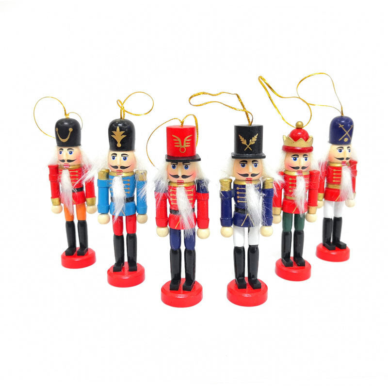 Christmas Nutcracker Soldier 6-piece Set Nutcracker Ornaments b0841119 bd95 4709 b06c 71b8165a901a