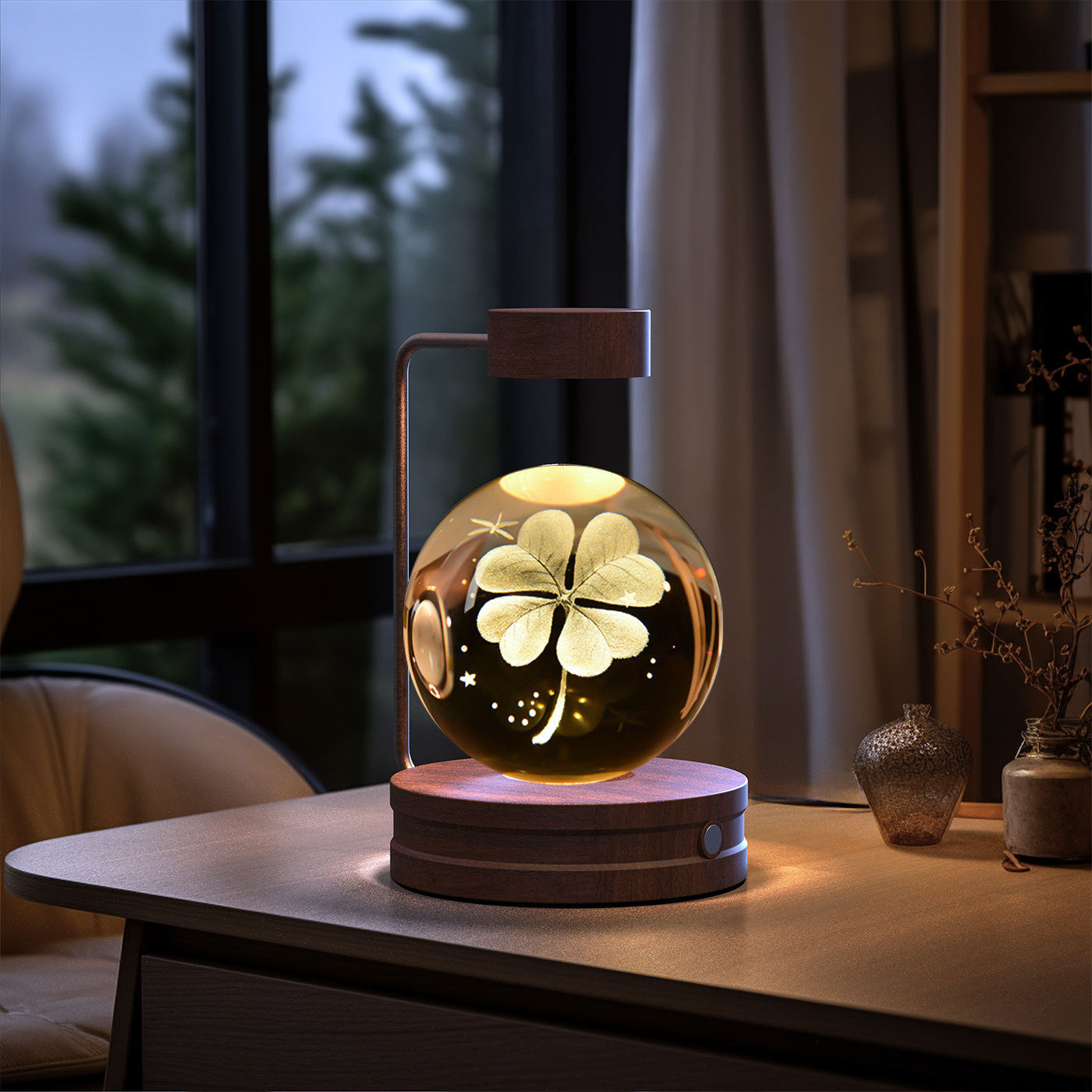 Crystal Ball Cosmic Dinosaur Indoor Night Light USB Power Warm Bedside Light Birthday Gift Night Lamp b0959a50 9940 4d9b 9f2f