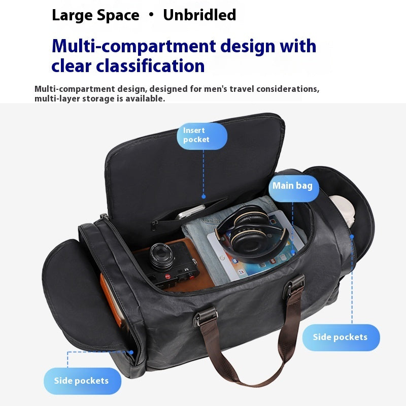 Men's Portable Travel Bag Crossbody Business Short Distance Business Bag Large Capacity b09690b1 4de4 49dc 9970 e61081f629cd