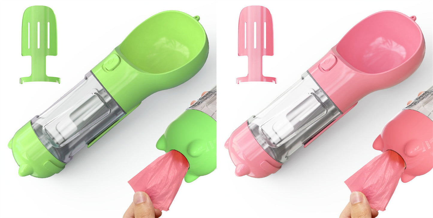 Pet Water Bottle Feeder Bowl Garbage Bag Storage Portable Pet Outdoor Travel 3 In 1 Dog Water Bottle b0a51bd7 4a79 4e6a 88e8