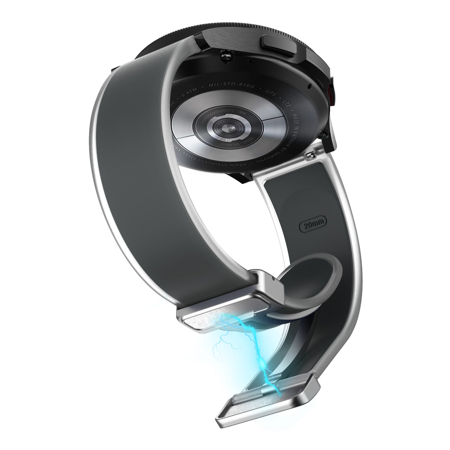 Universal Folding Magnetic Buckle Transparent Silicone Strap b0b1a212 56ff 4091 9fd6 b3d32f084775