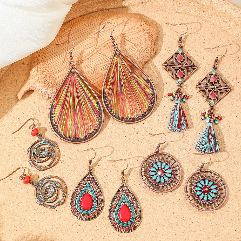 Vintage Bohemian Style Hand-woven Tassel Earrings b0bace0f 9f09 4779 bb1b f52b911de873