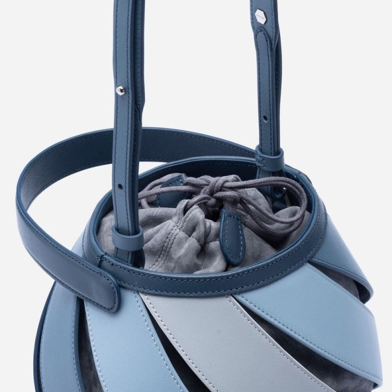 Cylindrical Contrast Color Portable Messenger Diamond Quilted Stitching Bucket Bag b0c5f5b2 0eeb 4707 8119 aa950dba77bc