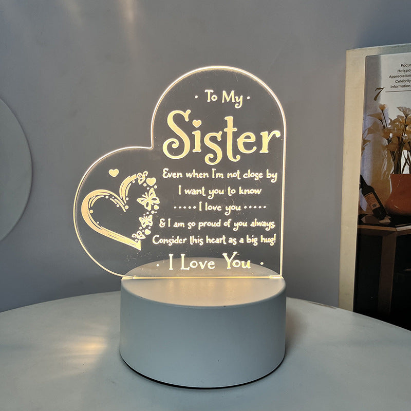 Creative 3D Night Heart Shaped Blessing Language USB Small Table Lamp b0de045c 8673 4801 9e14 e238afe89efa