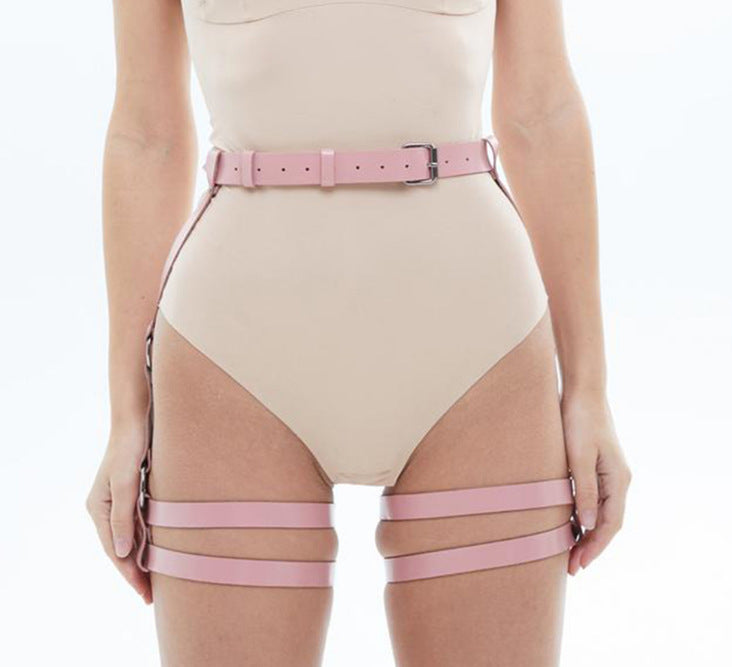 Adjustable Binding Queen Leather Bind Leg Band Outfit Leather Belt b1019f21 b9ec 4206 adc7 d939c8f9fa2a