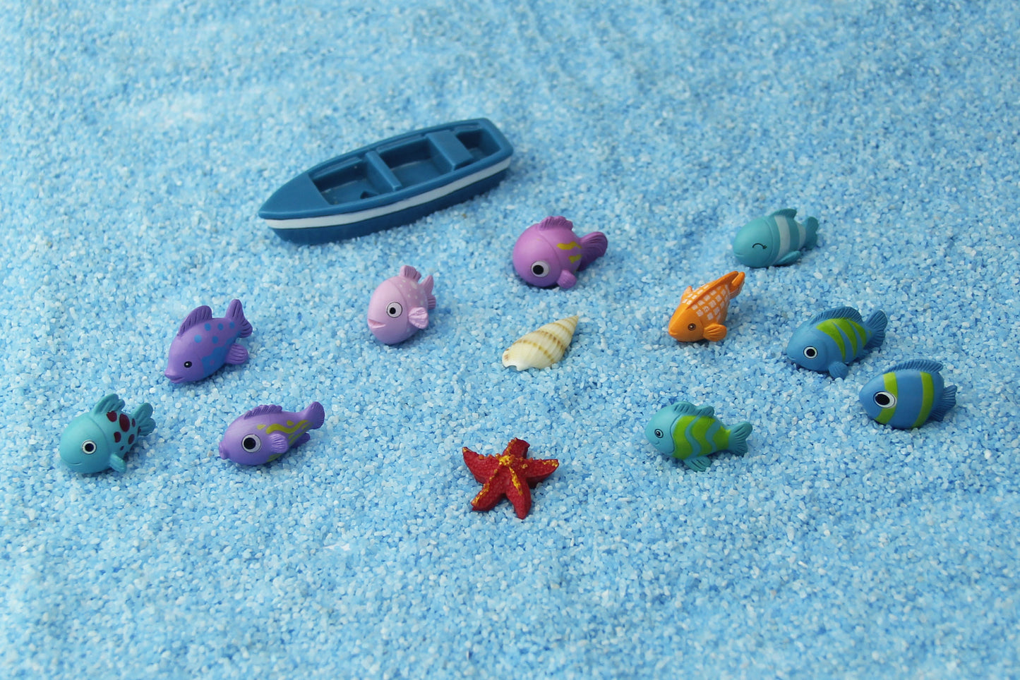 Fish Tank Waterscape Plastic Decoration Crafts Creative Fish Keychain Cartoon Fish DIY Micro Landscape Aquarium Decoration b1