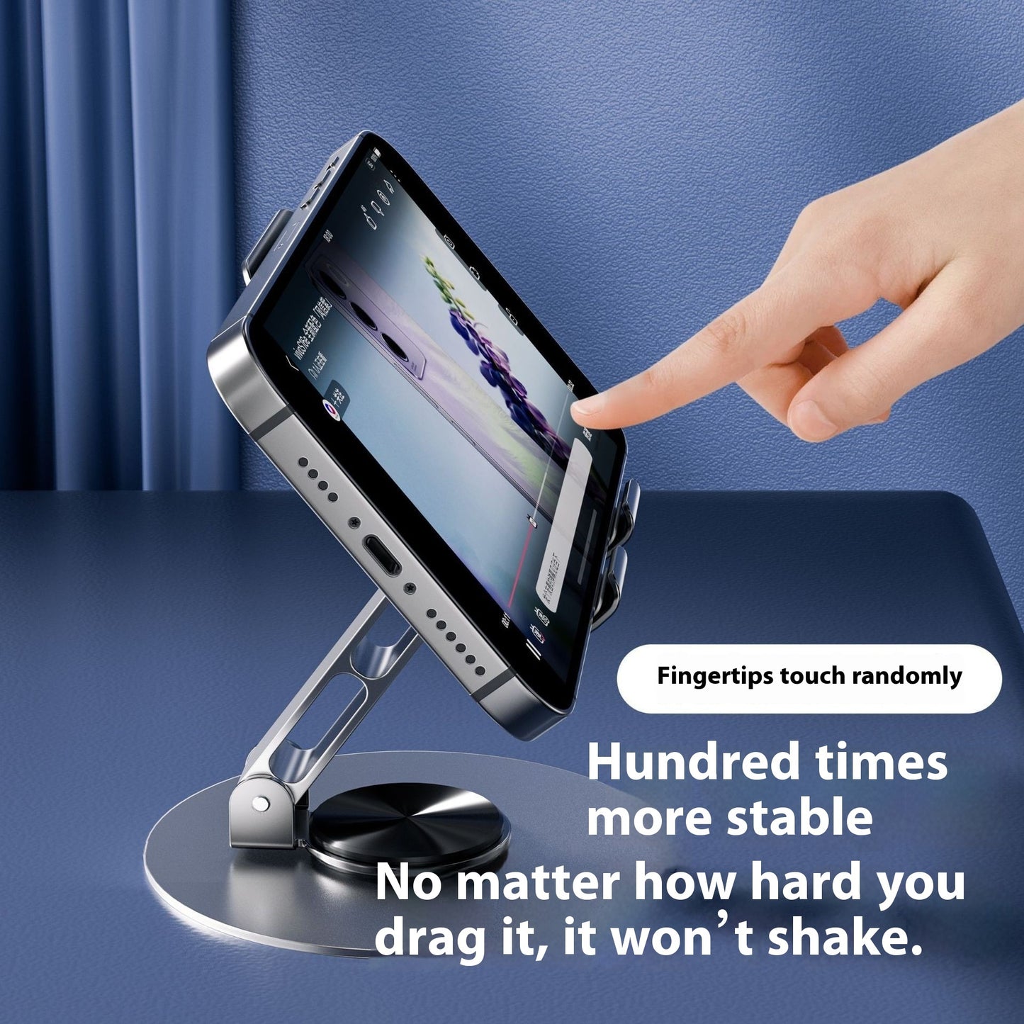 360 Degree Rotation Adjustment Folding Lazy Tablet Desktop Phone Holder - 图片 4