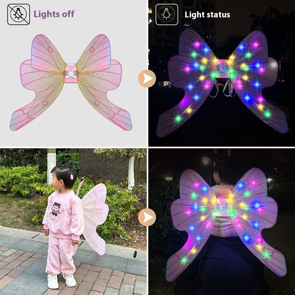 Children's Electric Butterfly Glowing Wing Toy Girl b1fa6615 0da9 4603 9d95 d130083b2b35 trans