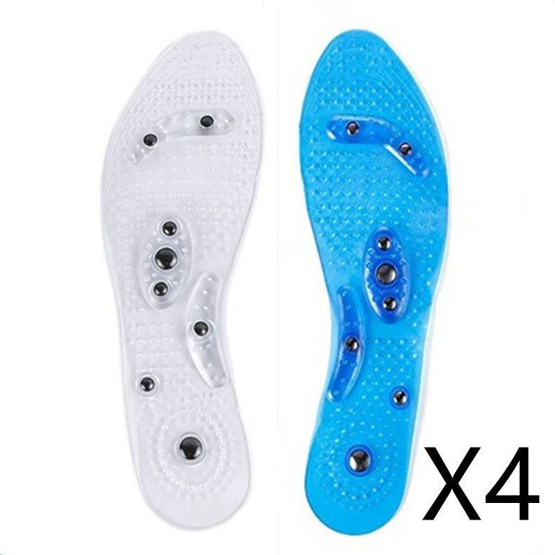 Transparent magnetic therapy insole with 8 magnets b27c8dbd fe52 499f 94c3 445ac96a6a00