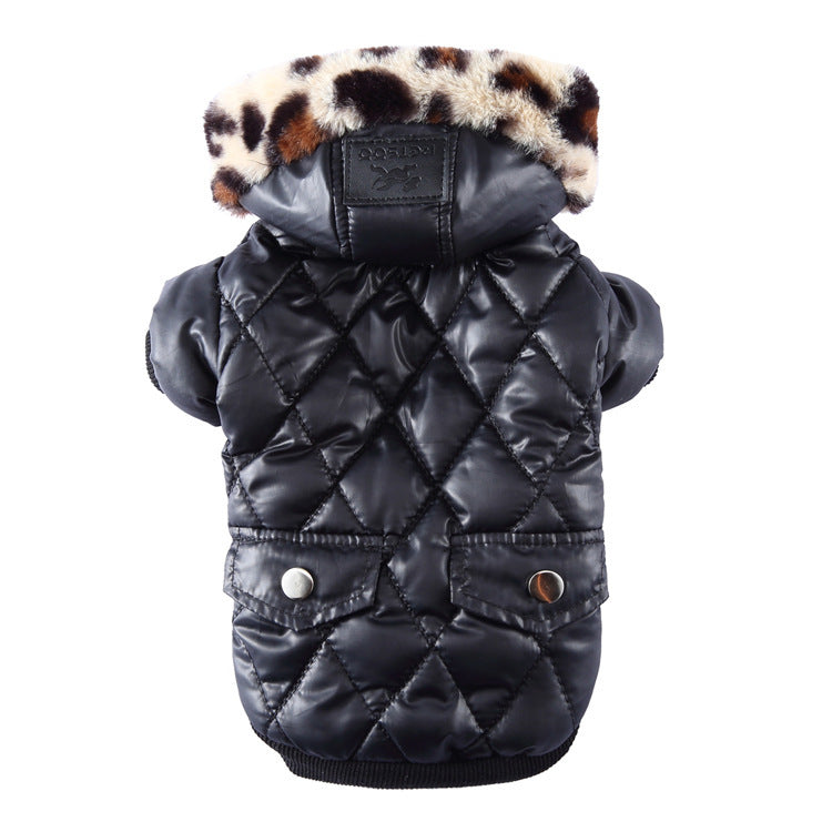 Cross-border pet supplies pet clothes dog clothes autumn and winter fur collar coat pet dog clothing b27f8116 7d35 4623 9071