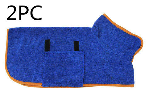 Absorbent Pet Bathrobe With Waist-wrapped Microfiber b2dd119d 97e3 4e4d a17b 19eb551c1fd7