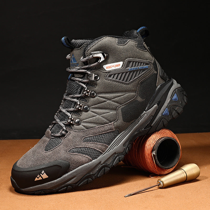 Outdoor Leisure Sports High-top Waterproof Non-slip Men's Hiking Shoes b3090365 6630 4258 aae6 0d7c6e6e8ef6