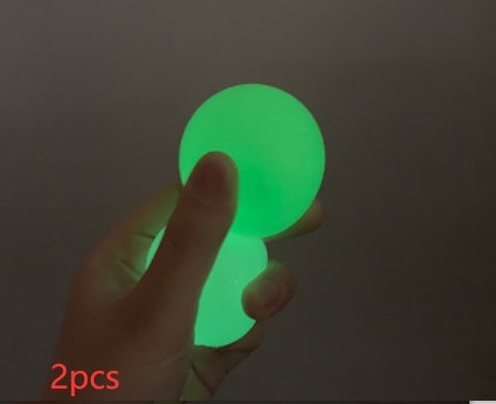 Luminous Sticky Ball Toys Sticky Wall Home Party Games Glow In The Dark Novelty Toys Decompression Squeeze Toy b36a9437 3c8a