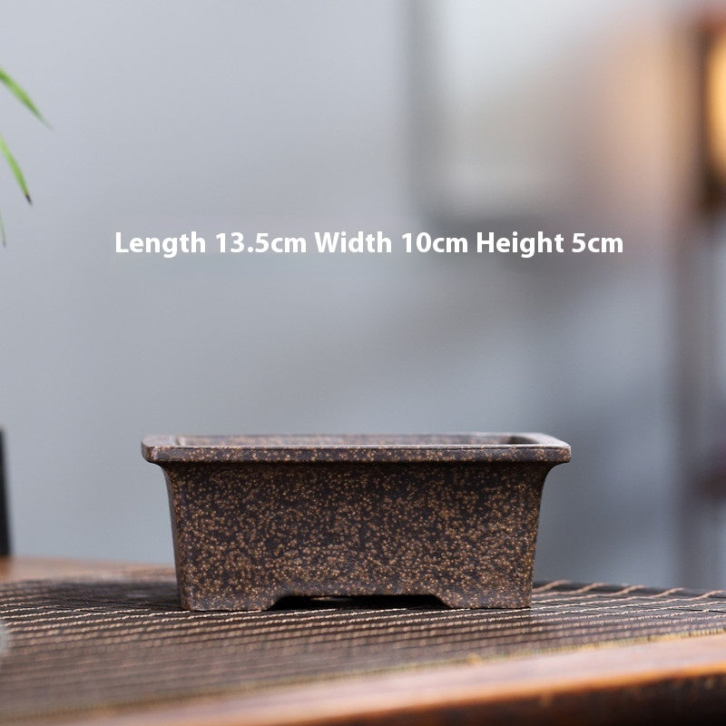 Yixing Purple Sand Small Flower Pot Stoneware Breathable b382a4fa eaa0 4047 ad86 7c984b6126ba