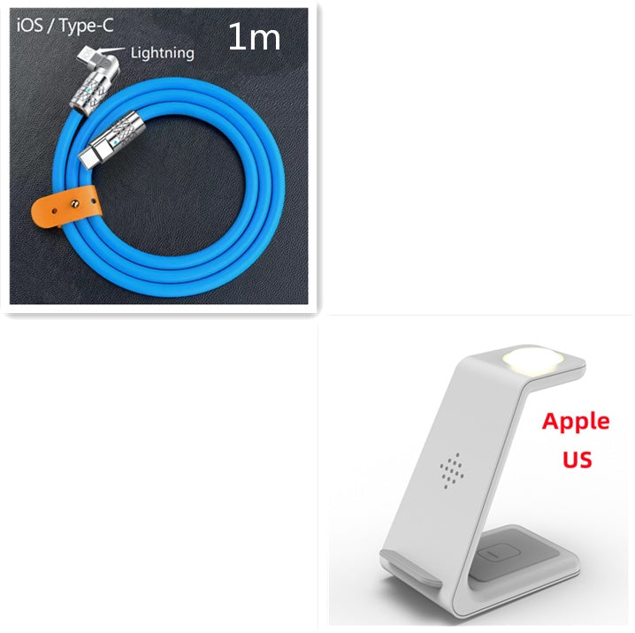 3 In 1 Fast Charging Station Wireless Charger Stand Wireless Quick Charge Dock For Phone Holder - 图片 34