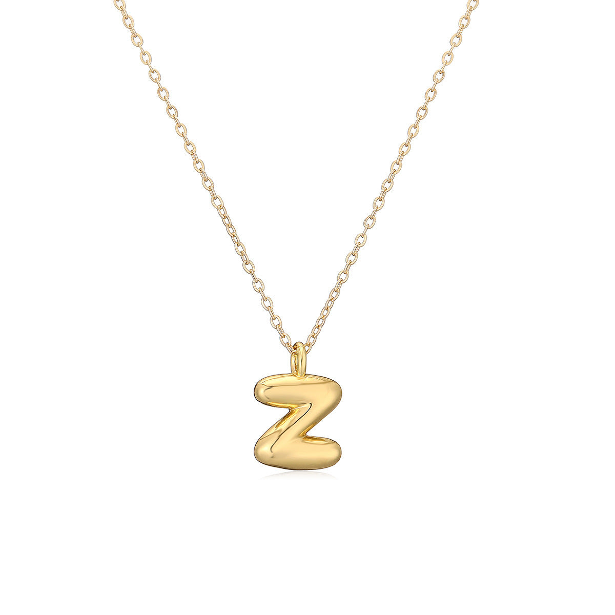 Copper Plated Gold 26 English Letters Pendant Necklace Niche Personality Clavicle Chain b419304c 5733 4f8d 88f3 dcd95bcbad0f