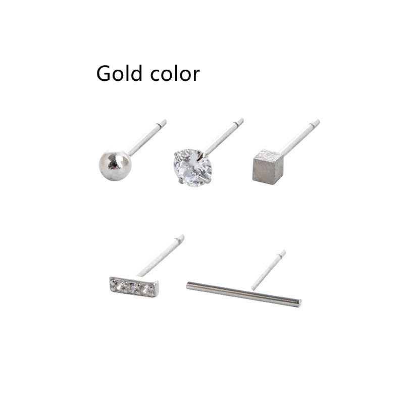 Women's Simple And Cool Style Sterling Silver Earrings b4309b38 2f20 4bec ad73 ecc42568edfe