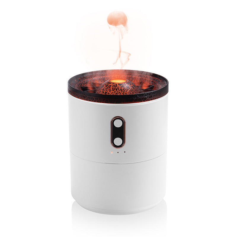 Volcanic Flame Aroma Essential Oil Diffuser USB Portable Jellyfish Air Humidifier Night Light Lamp Fragrance Humidifier b48b7