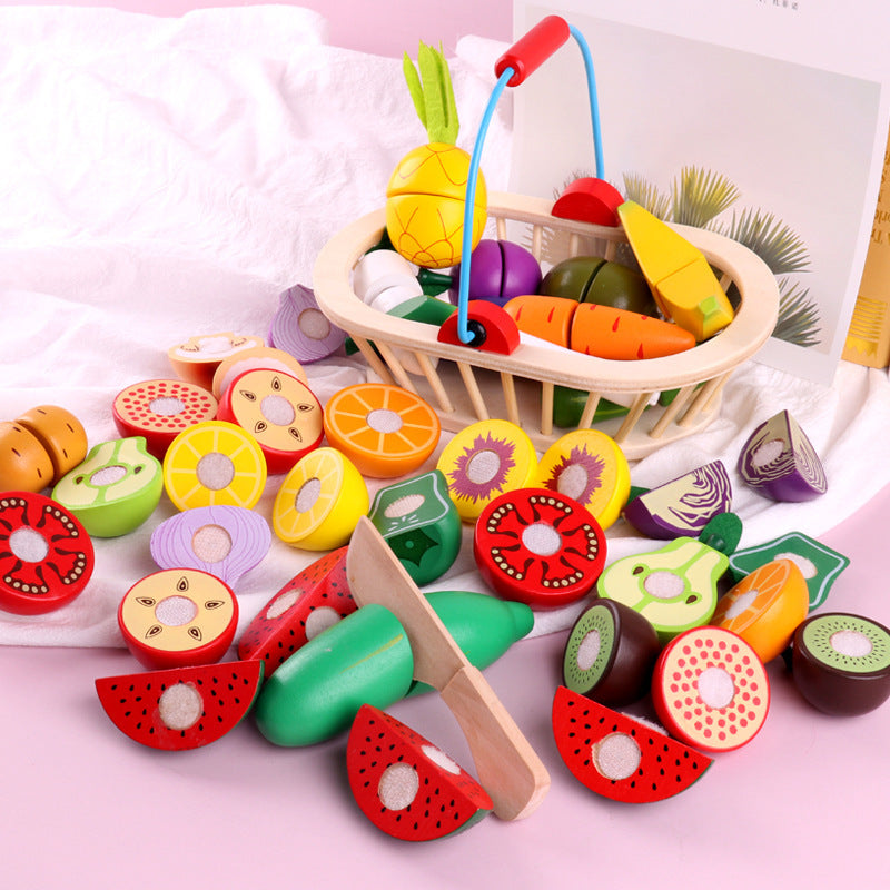 Wooden Vegetable Magnetic Children's Play House Cut Fruit Toys b57101ef 3a4c 40f7 8b5d 04c304fb121b