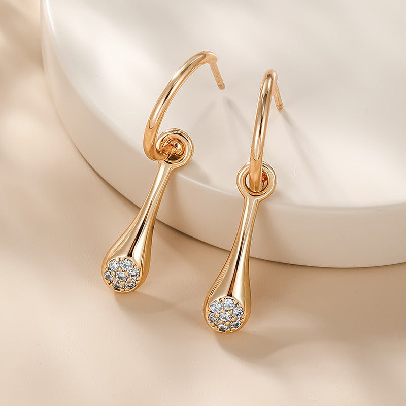 Women's Fashion Graceful Personality Zircon Earrings b5b3b9ee c80d 4589 82ae ed89b46a1271