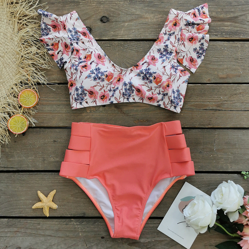 Women's Flounced Bikini Split Swimsuit b5f87d37 5b3a 4196 a14f 3c5edbc6e304