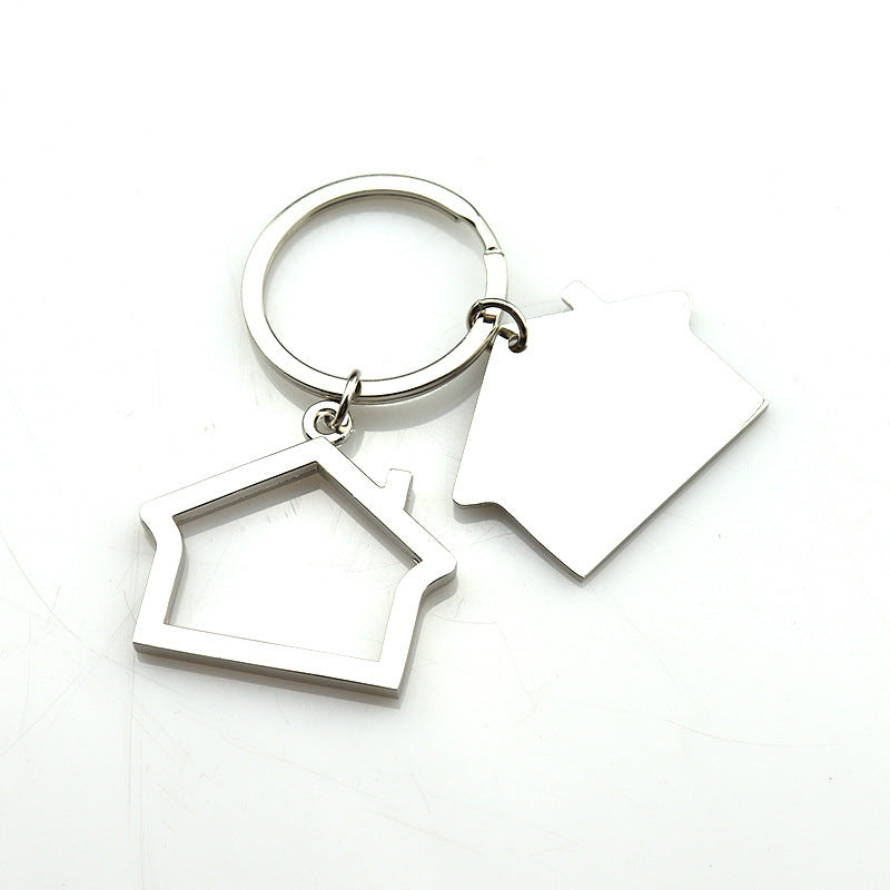 Creative Real Estate Opening Gift Double-sided Laser Sculpture House Keychain b607323d 3cc0 4726 be91 e7fb391c3ab3